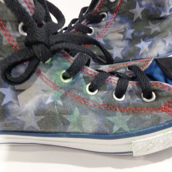 Converse Chuck Taylor All Star Hi Tops American Stars Canvas Sneakers Youth Sz 4 - Picture 9 of 9